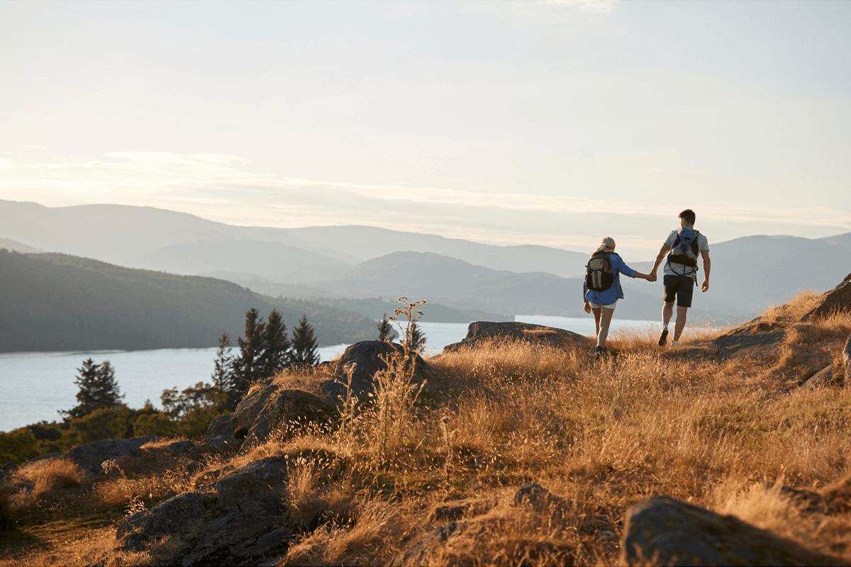 Investing in Lakefront Real Estate Hiking Image