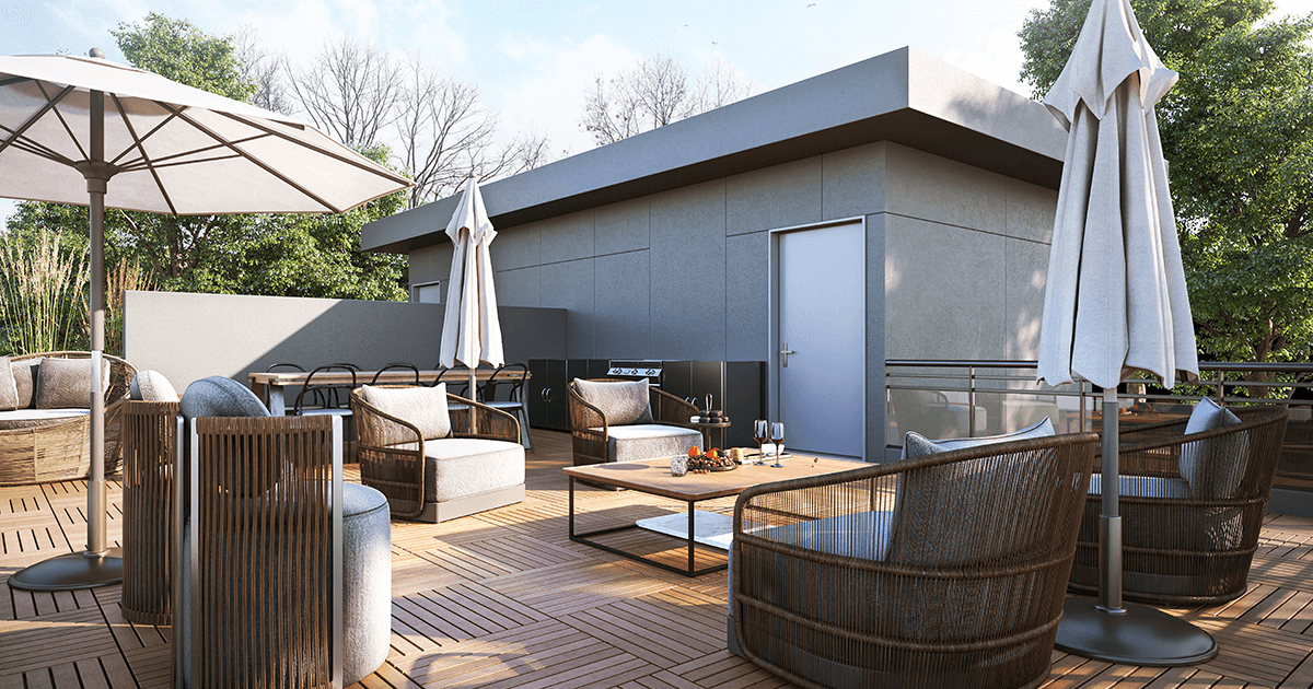 Rooftop Patio at the Monarch at Lake Kalamalka Image